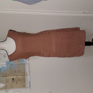 "PERUVIAN CONNECTION" 100% PIMA COTTON KNIT DRESS SZ L